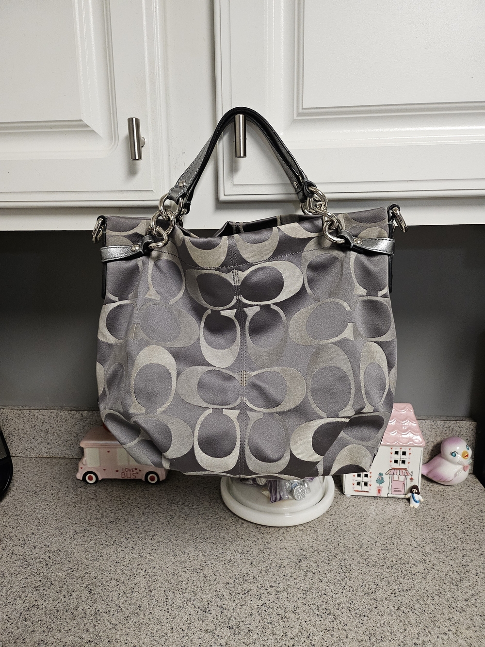 Coach Signature Tote Bag in Gray